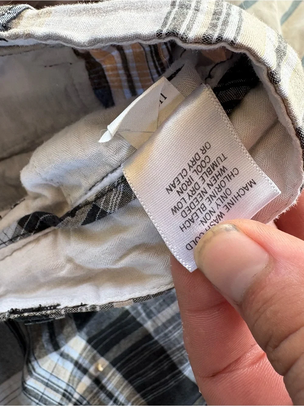 Banana Republic Brown and Cream Striped Shorts golf plaid men’s 34 inch waist